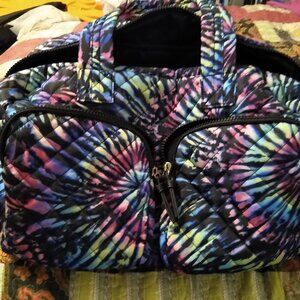 Tie dye print Puffy Duffle bag
